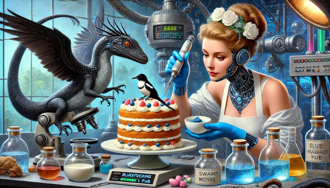 The Bluestocking - the one with the Christmas stocking