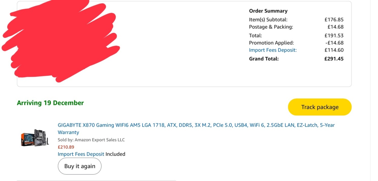 To be annoyed and feel misled about this import fee (Amazon)
