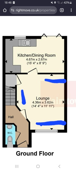 Measuring of lounge help please.