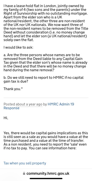 Inheritance tax / capital gains tax muddle