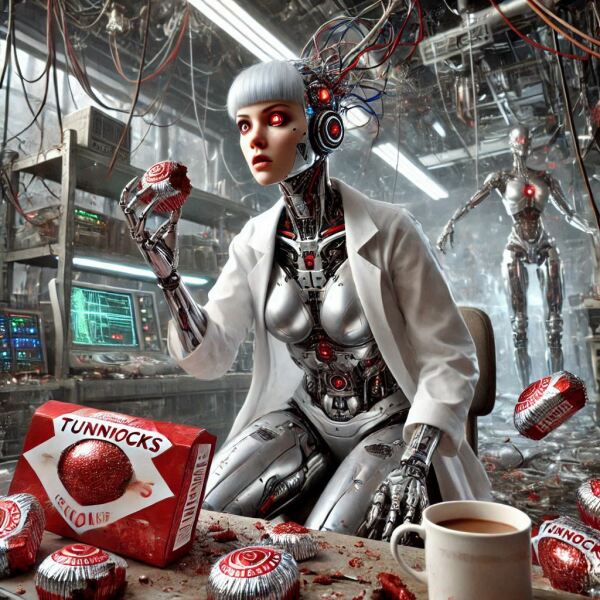 The Bluestocking - the one with the Christmas stocking