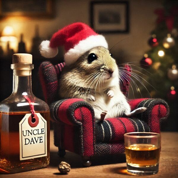 The Bluestocking - the one with the Christmas stocking