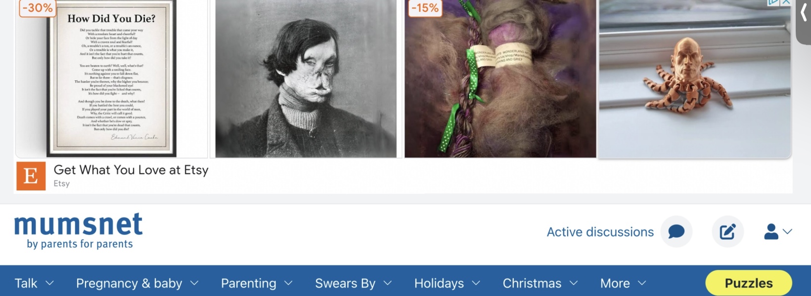 AIBU to ask what on earth this ad is about? *Trigger Warning* Sinister Image