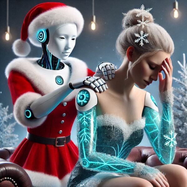 The Bluestocking - the one with the Christmas stocking