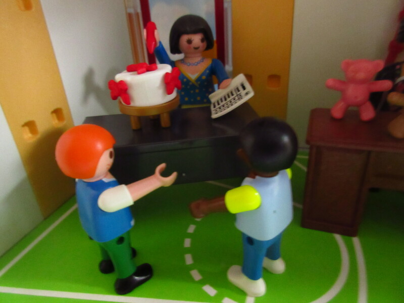 It's advent for the Playmobil people in our house...