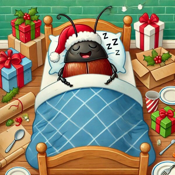 The Bluestocking - the one with the Christmas stocking