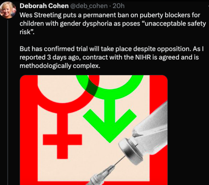 Ban on puberty blockers to be made indefinite on experts’ advice