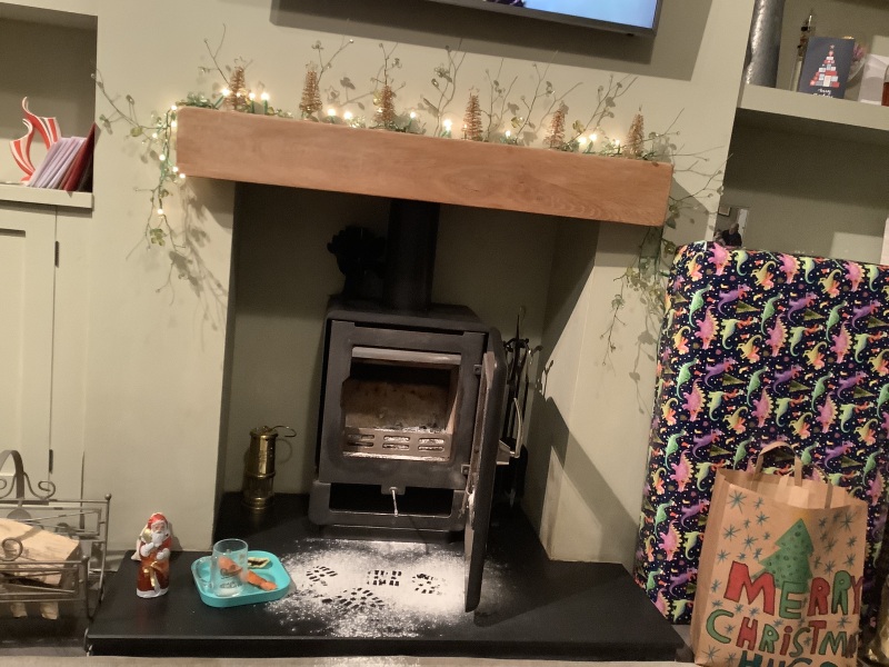 The Bluestocking - the one with the Christmas stocking