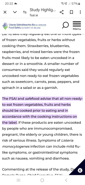 Is it okay for my 5 year old to eat frozen peas?