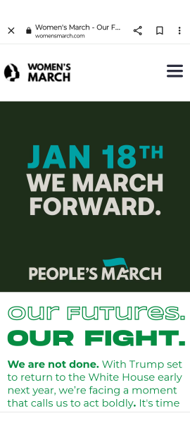 The “women’s march” that’s all about the men.