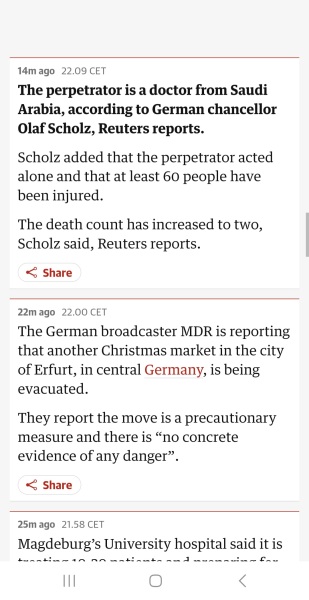 Christmas market attack in Germany tonight😥 article linked