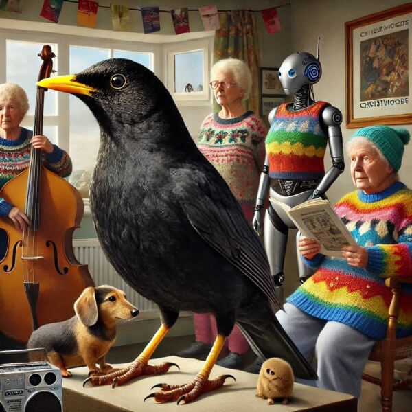 The Bluestocking - the one with the Christmas stocking