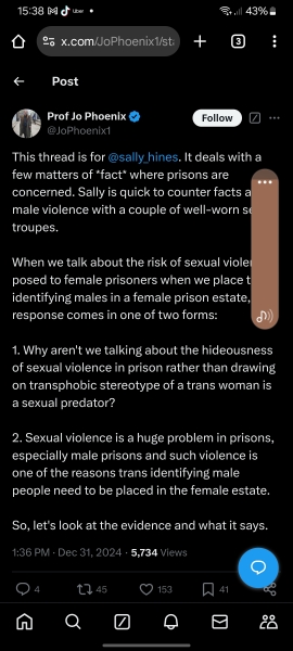 Almost two thirds of tw prisoners are sex offenders