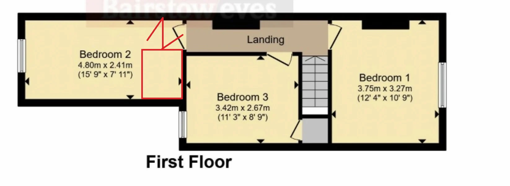 Space for upstairs WC ?