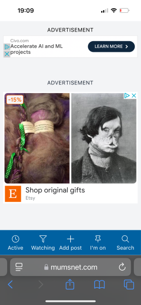 AIBU to ask what on earth this ad is about? *Trigger Warning* Sinister Image