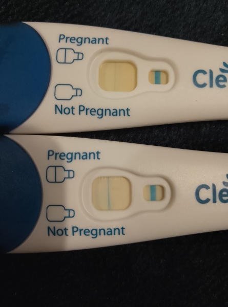 Positive or evaporation pregnancy test?