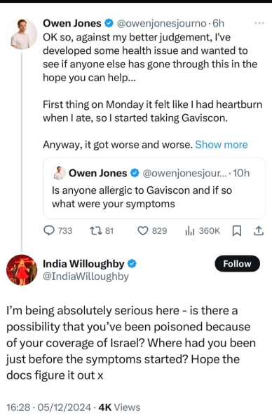 Is India Willoughby the most stupid anti-semite ever?