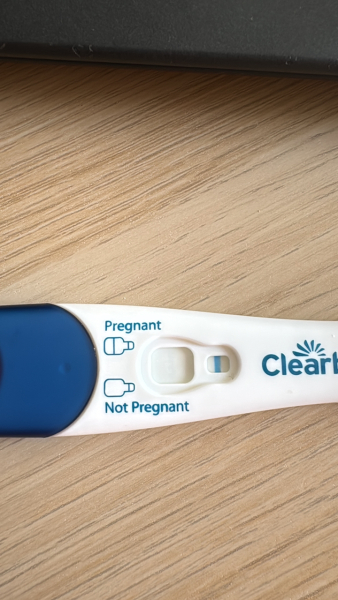 Clear blue test. Evap line or positive