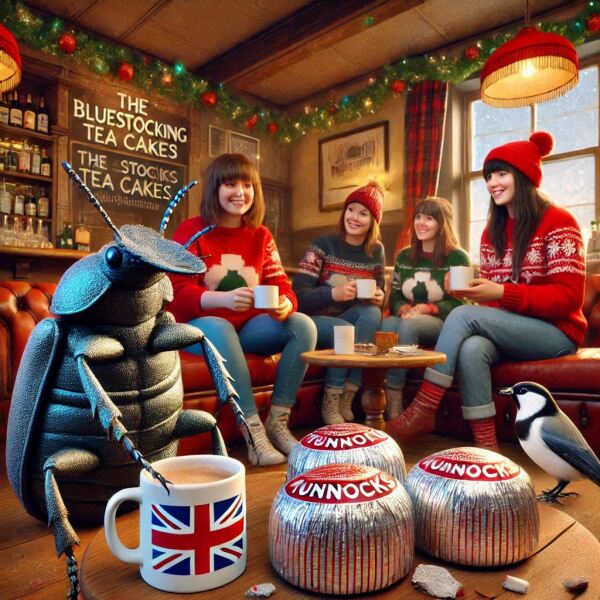 The Bluestocking - the one with the Christmas stocking