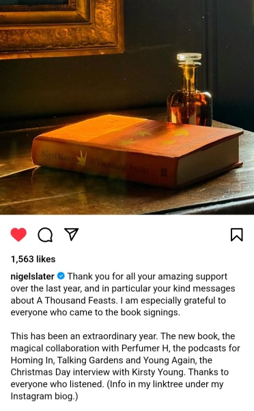 The Nigel Slater Christmas Chronicles Readalong 2024 Part 3