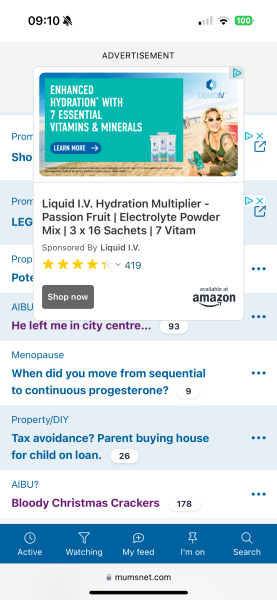 Huge adverts making site unusable