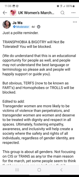 The “women’s march” that’s all about the men.