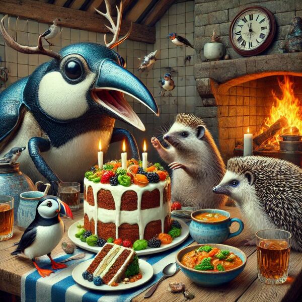 The Bluestocking - the one with the Christmas stocking