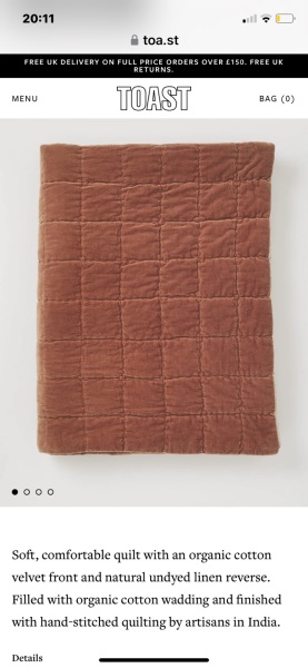 Make a velvet Kantha quilt like Toast £££