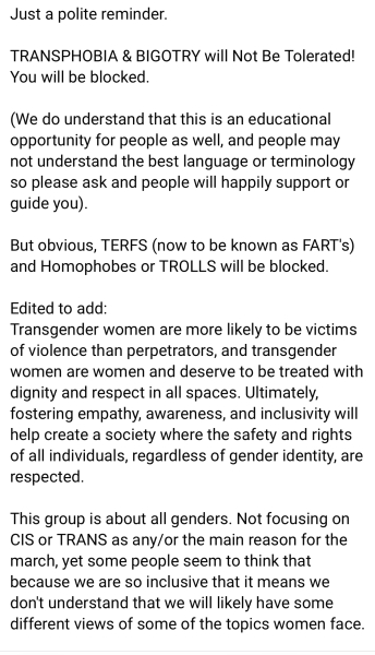 The “women’s march” that’s all about the men.