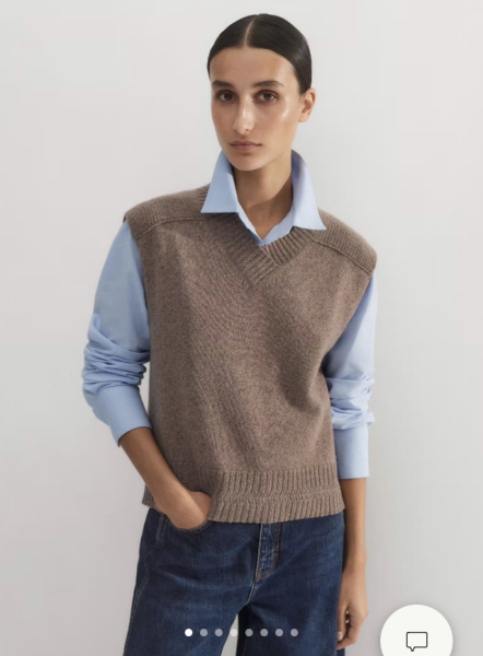 What to wear with sleeveless knitwear?