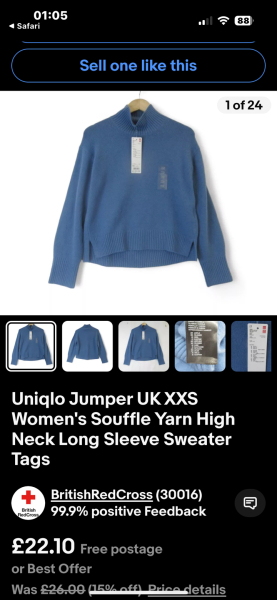 Why can't i find this? Robin's jumper in Strike Ink Black Heart