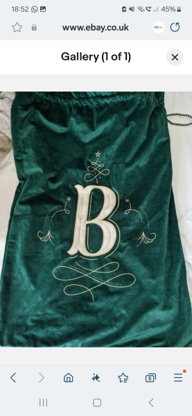 still after that dreaded b&M initial red and white stocking...I need an O please!