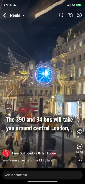 Christmas lights London