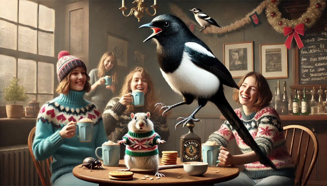 The Bluestocking - the one with the Christmas stocking