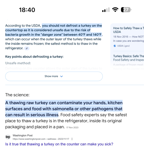 Important Public Service Announcement regarding turkey