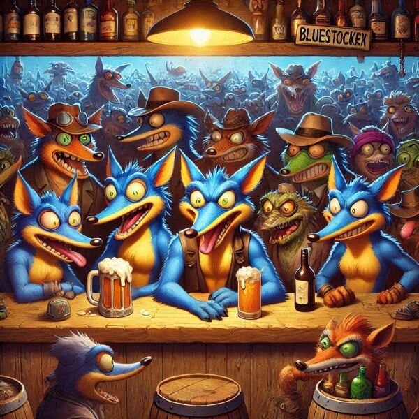 The Bluestocking - the one with the Christmas stocking