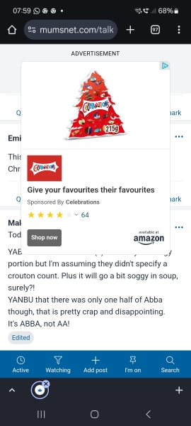 Huge adverts making site unusable