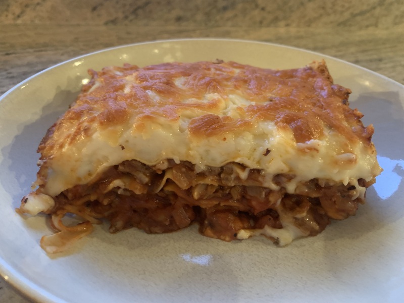 How do I get my lasagna to slice like a cake?