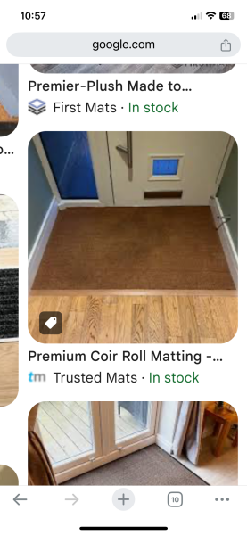 Laminate too thick for front door in hallway