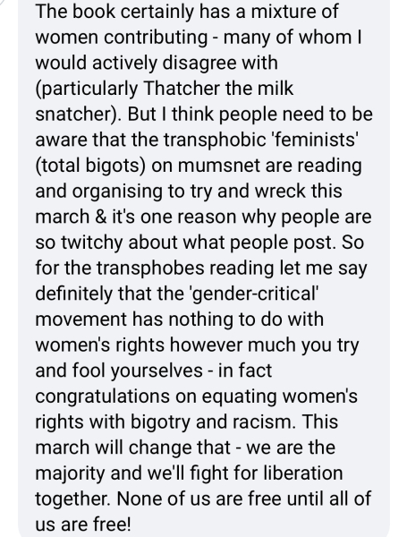 The “women’s march” that’s all about the men.