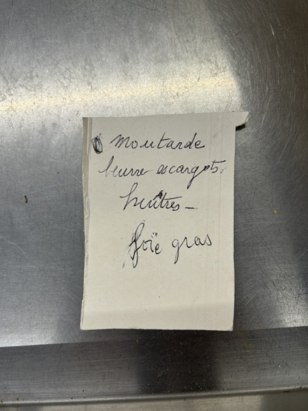French shopping list!