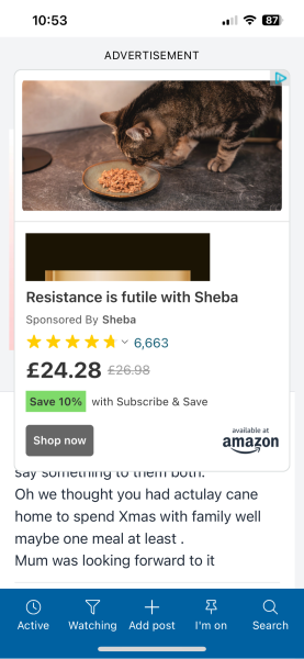 Huge adverts making site unusable