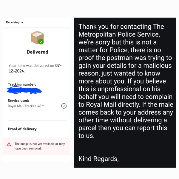 To put in a complaint with Royal Mail...