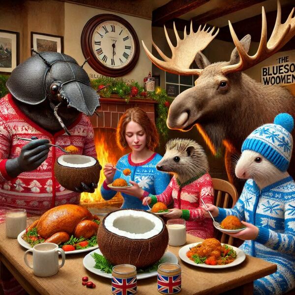 The Bluestocking - the one with the Christmas stocking