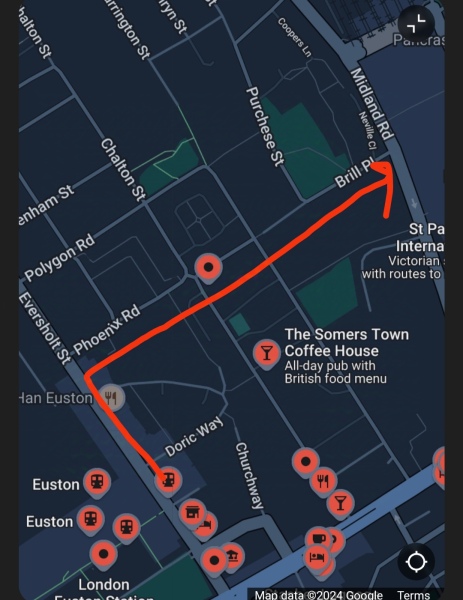 Getting from Euston Station to St Pancras with pushchair and luggage