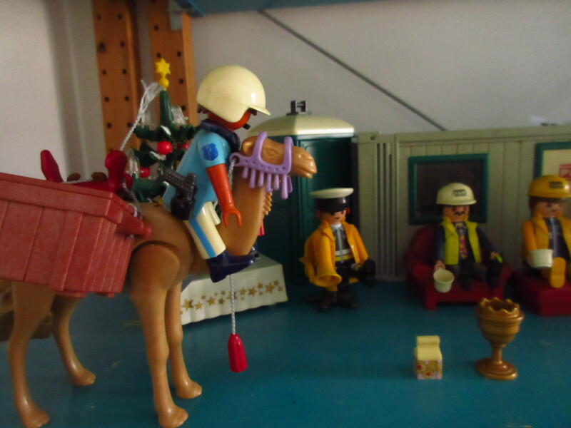 It's advent for the Playmobil people in our house...