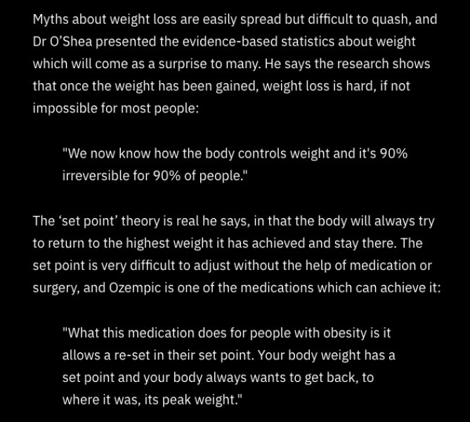 to think taking weight loss injections/tablets is an easy cop out?