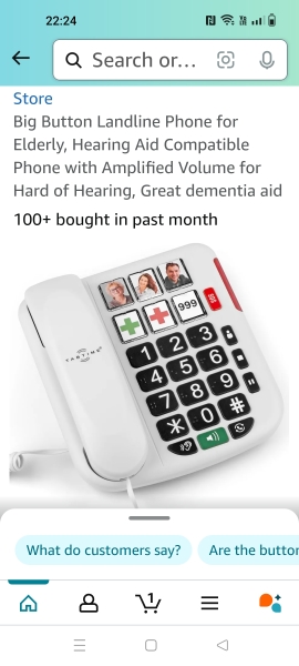 Easy landline phone