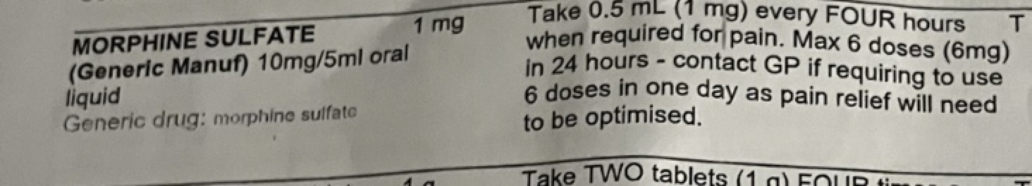 Morphine Query