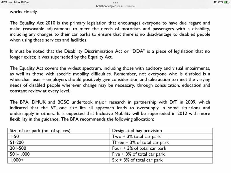 To be annoyed at being told to be considerate of disabled people